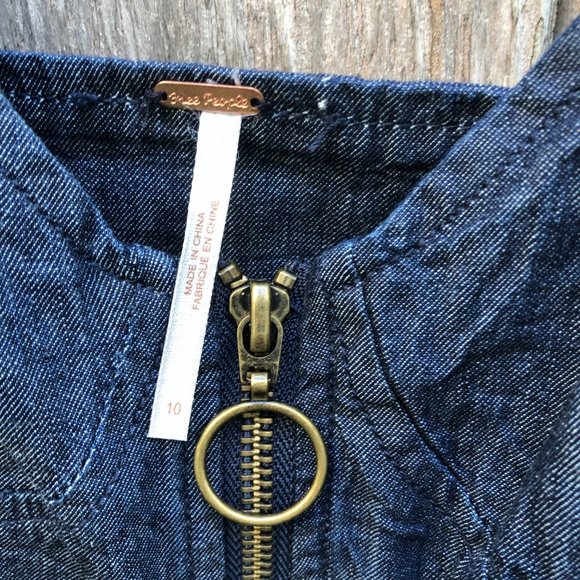 Free People Denim Dress Bustier Body Con Dress - Picture 5 of 11